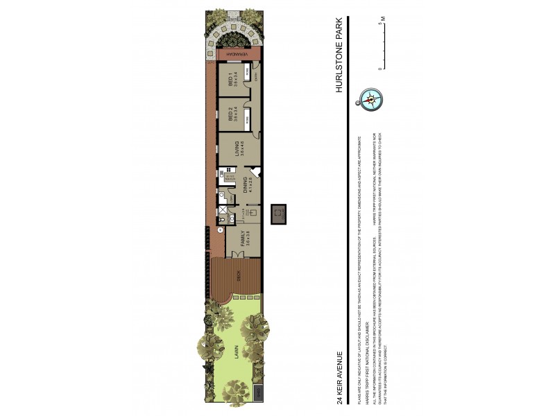24 Keir Avenue, Hurlstone Park NSW 2193 Floorplan