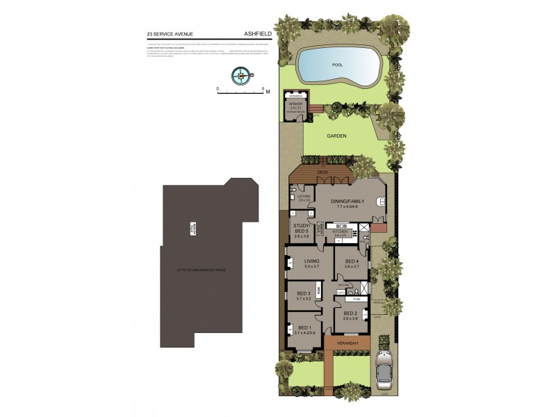 23 Service Avenue, Ashfield NSW 2131 Floorplan