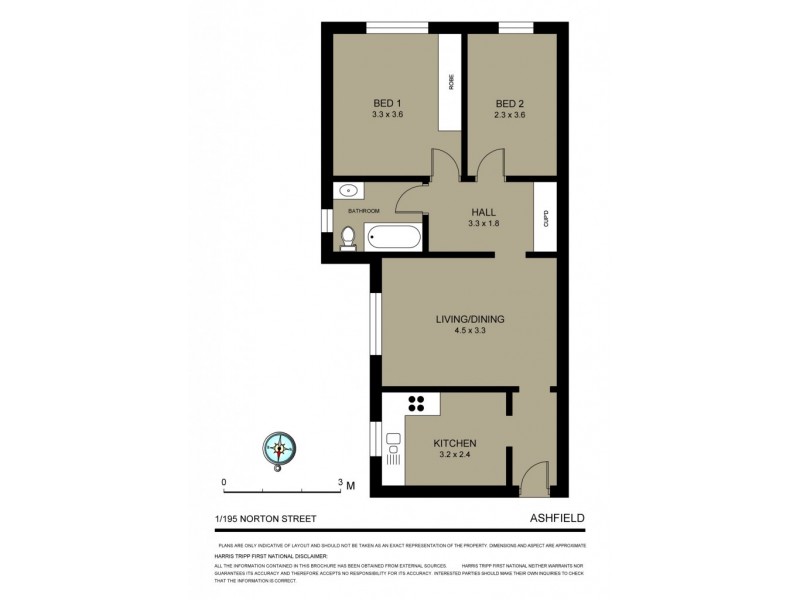 1/195 Norton Street, Ashfield NSW 2131 Floorplan