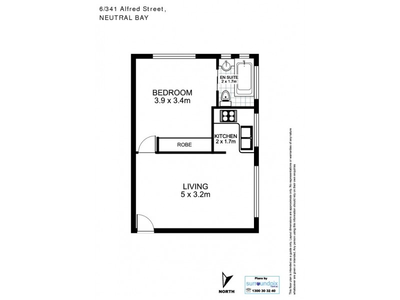 6/341 Alfred Street, Neutral Bay NSW 2089 Floorplan