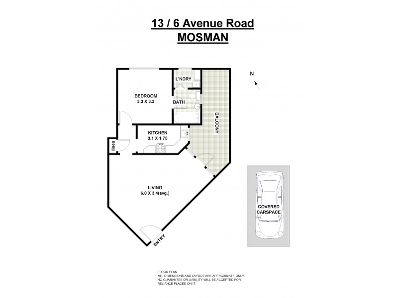 13/6 Avenue Road, Mosman NSW 2088 Floorplan