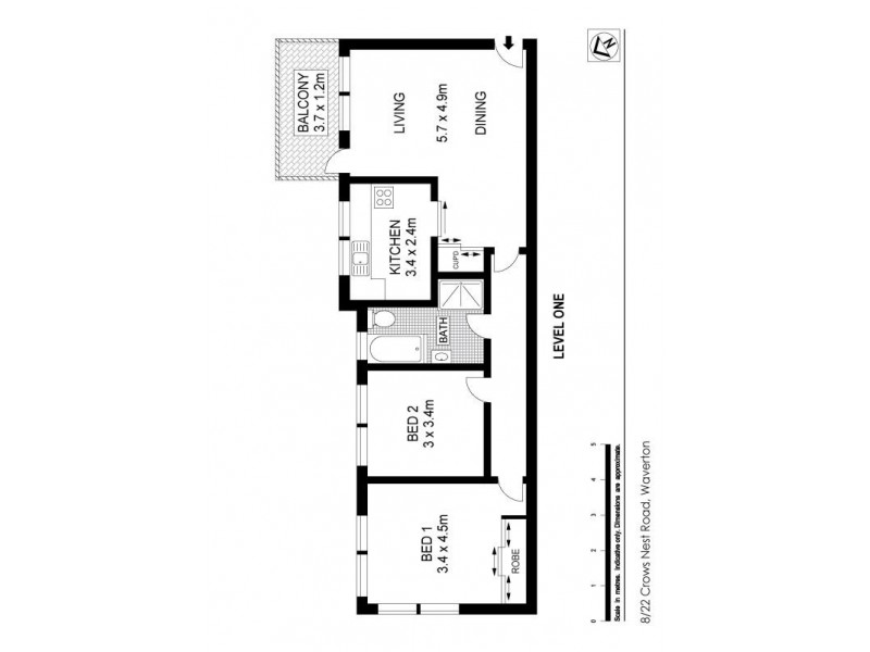 8/22 Crows Nest Rd, Waverton NSW 2060