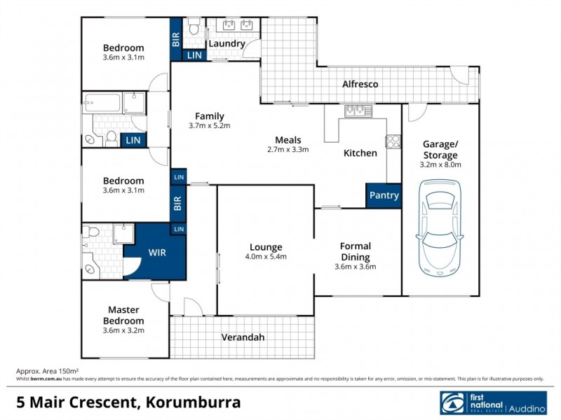 5 Mair Crescent, Korumburra VIC 3950 Floorplan