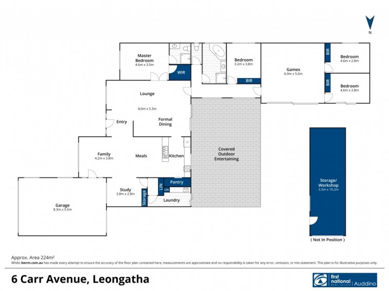 6 Carr Avenue, Leongatha VIC 3953 Floorplan