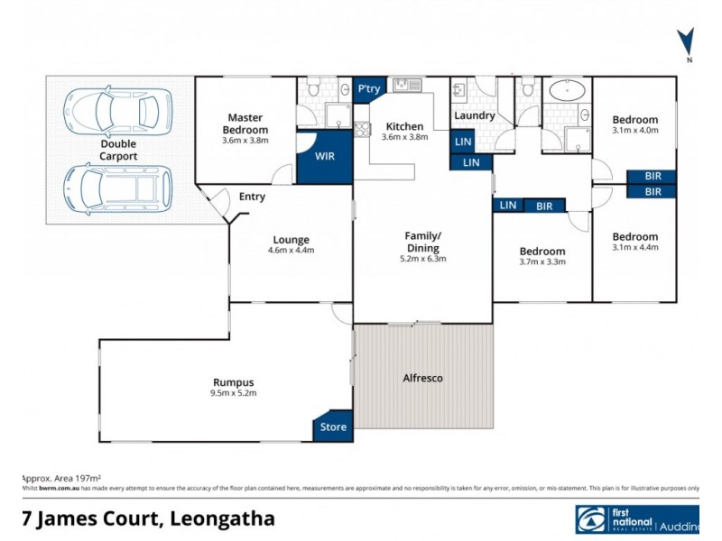 7 James Court, Leongatha VIC 3953 Floorplan