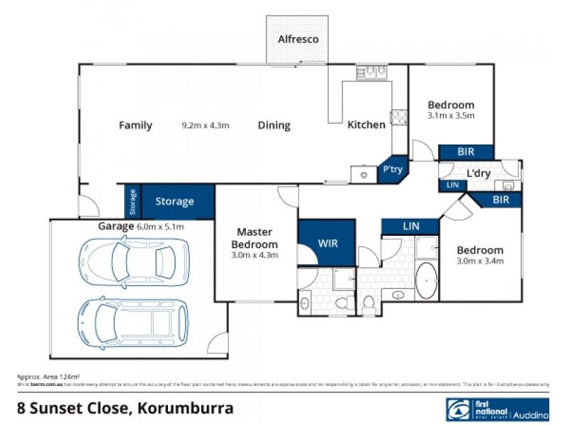 8 Sunset Close, Korumburra VIC 3950 Floorplan
