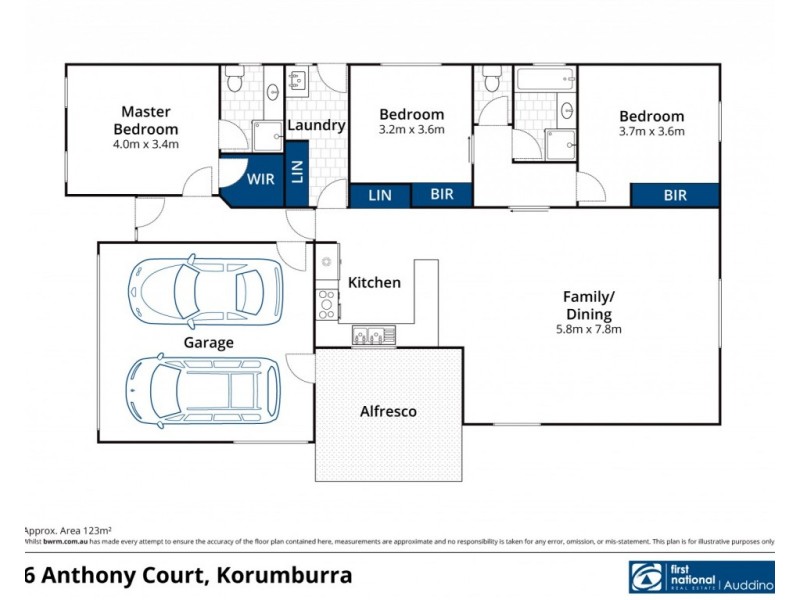 6 Anthony Court, Korumburra VIC 3950 Floorplan