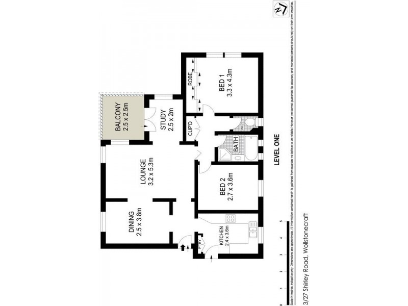 3/27 Shirley Road, Wollstonecraft NSW 2065