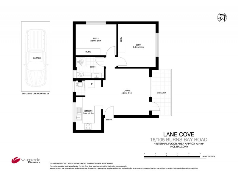 16/105-109 Burns Bay Road, Lane Cove NSW 2066 Floorplan