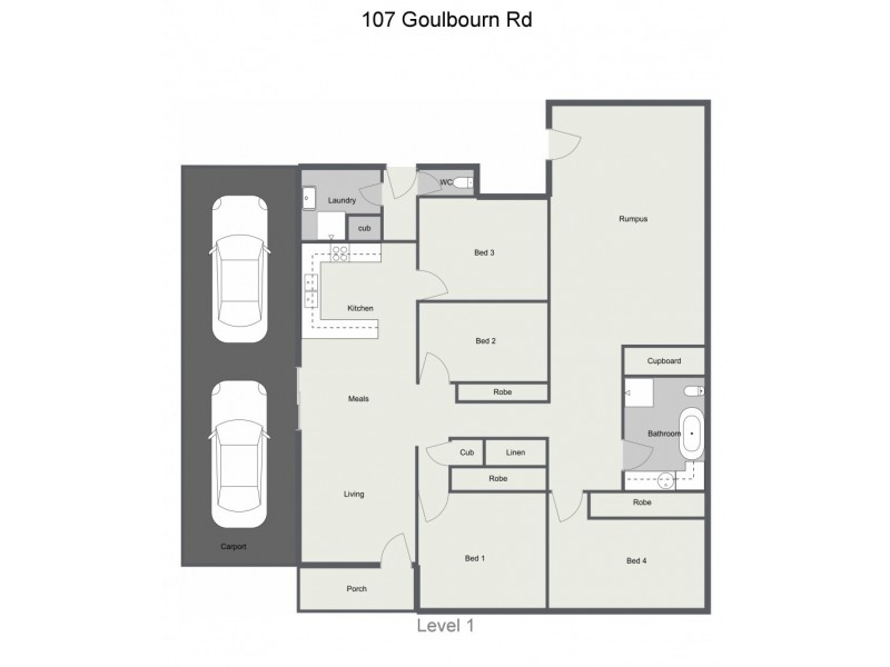 107 Goulburn Road, Echuca VIC 3564 Floorplan