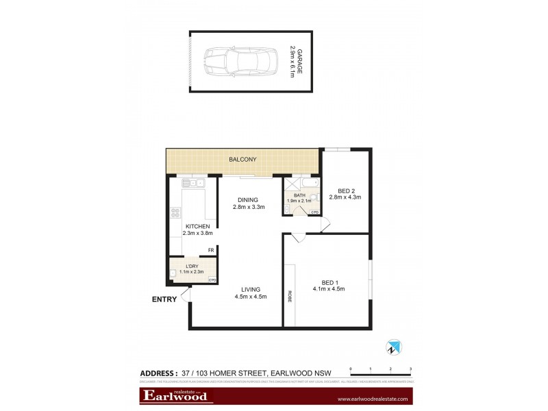 37/103 Homer Street, Earlwood NSW 2206 Floorplan