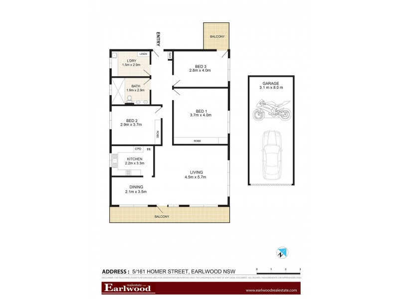 5/161 Homer Street, Earlwood NSW 2206 Floorplan