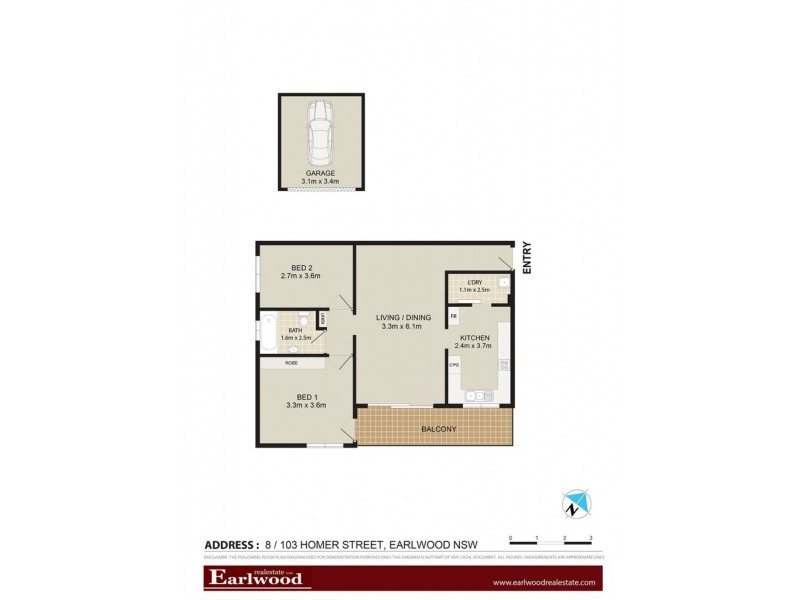 8/103 Homer Street, Earlwood NSW 2206 Floorplan