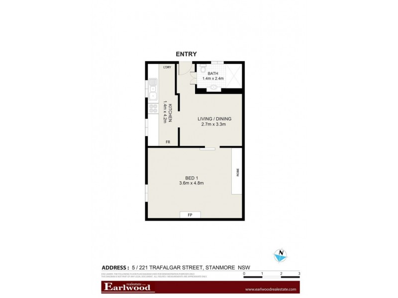 5/221 Trafalgar Street, Stanmore NSW 2048 Floorplan