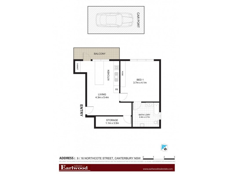 9/16 Northcote Street, Canterbury NSW 2193 Floorplan