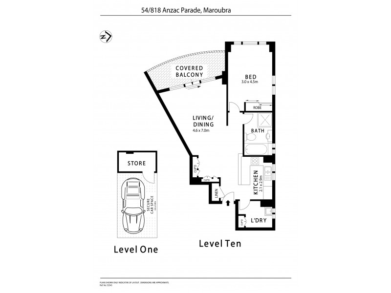 54/818 Anzac Parade, Maroubra NSW 2035 Floorplan