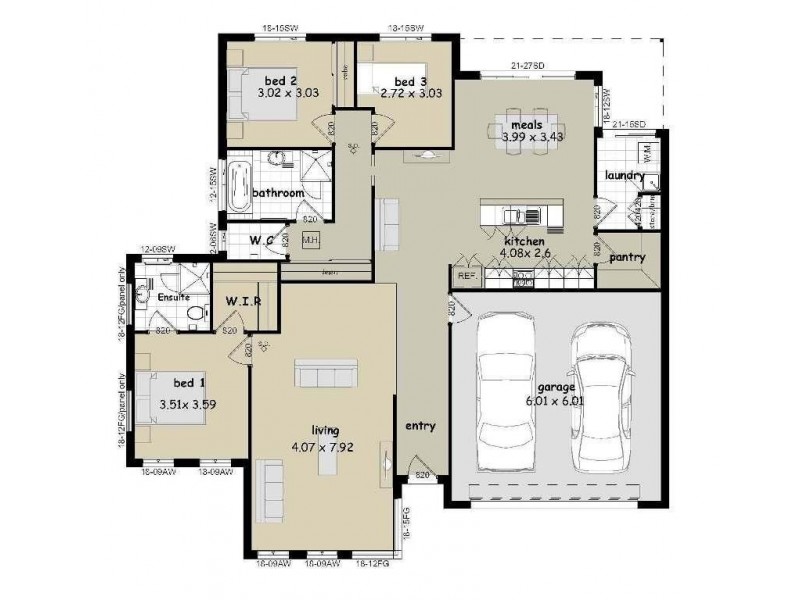 Lot/7 Waterview Court, Numurkah VIC 3636 Floorplan