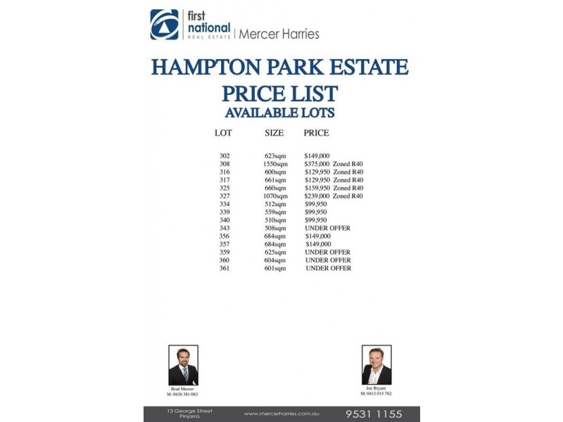 LOT 339 Greenacre Street, Pinjarra WA 6208