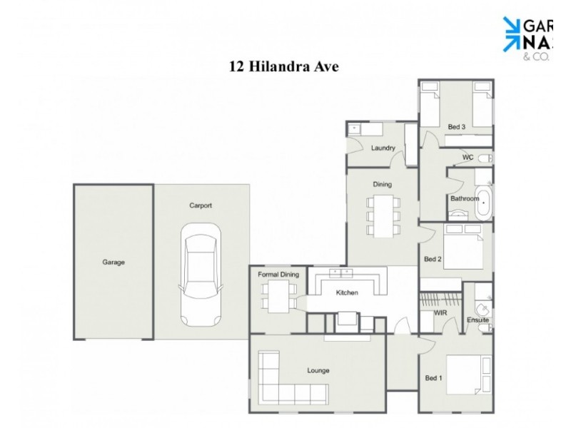 12 Hilandra Avenue, Wangaratta VIC 3677 Floorplan