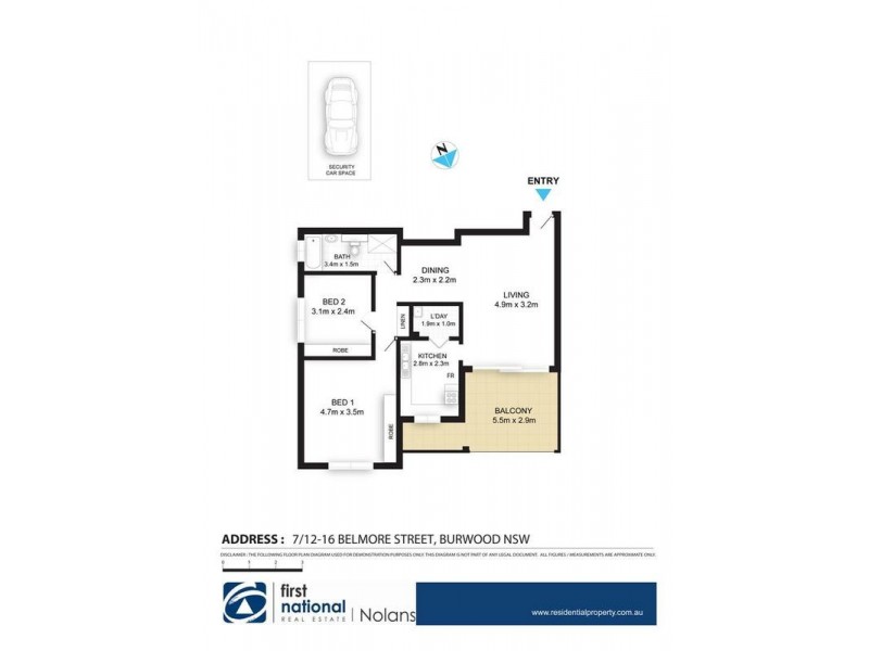 7/12-16 Belmore Street, Burwood NSW 2134