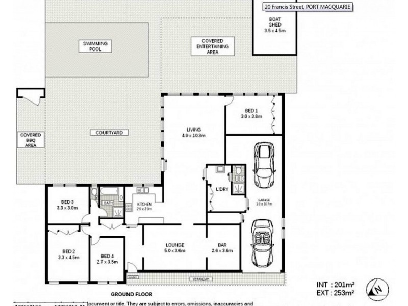 20 Francis Street, Port Macquarie NSW 2444 Floorplan