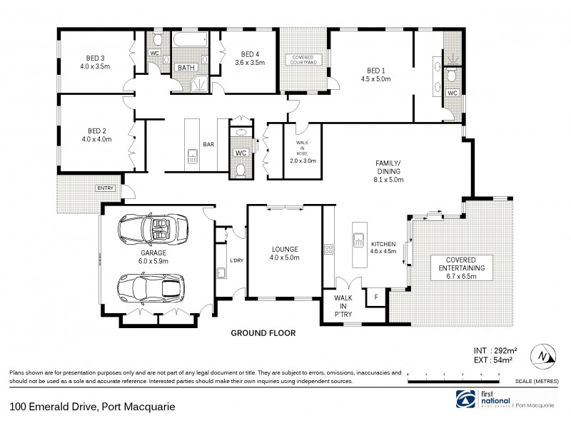 100 Emerald Drive, Port Macquarie NSW 2444 Floorplan
