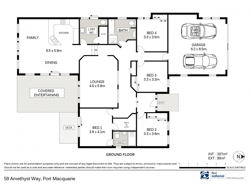 59 Amethyst Way, Port Macquarie NSW 2444 Floorplan