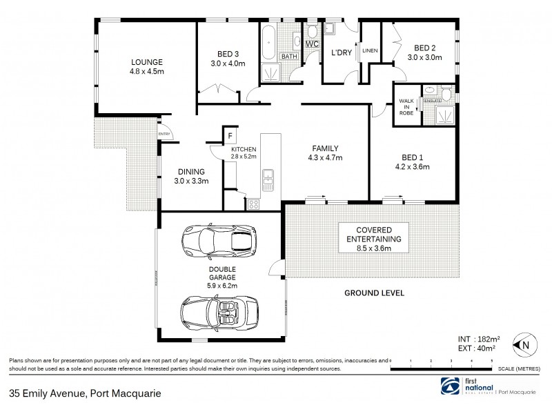 35 Emily Avenue, Port Macquarie NSW 2444 Floorplan