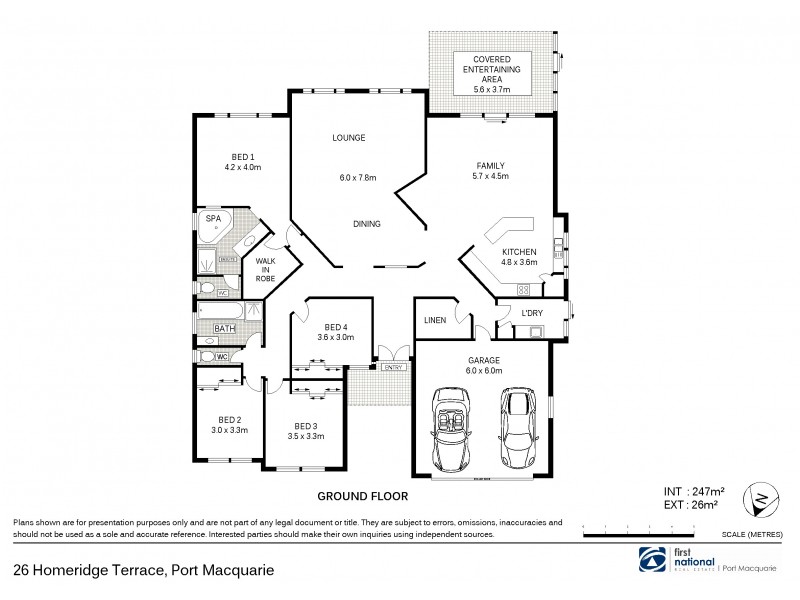 26 Homeridge Terrace, Port Macquarie NSW 2444 Floorplan
