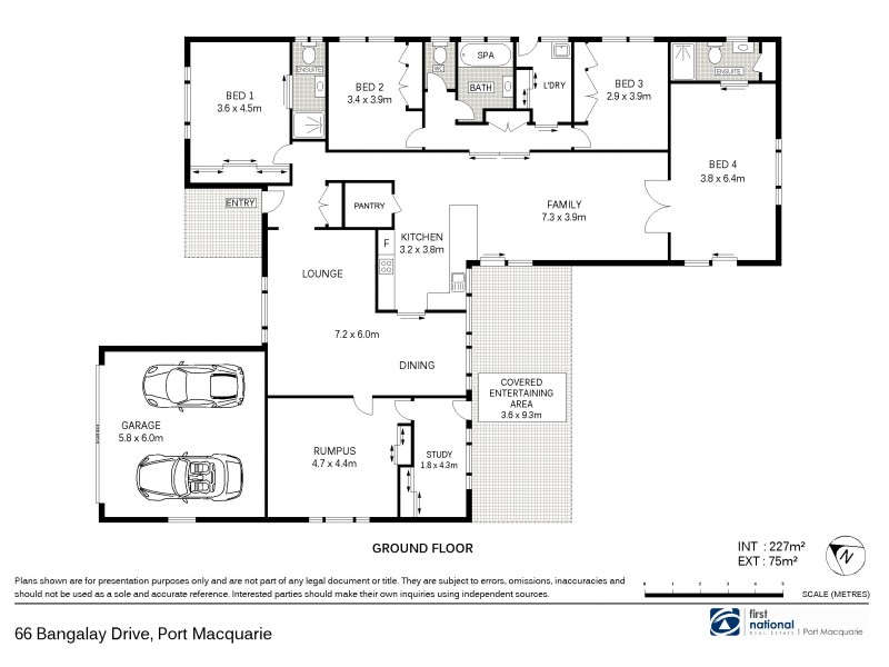 66 Bangalay Drive, Port Macquarie NSW 2444 Floorplan
