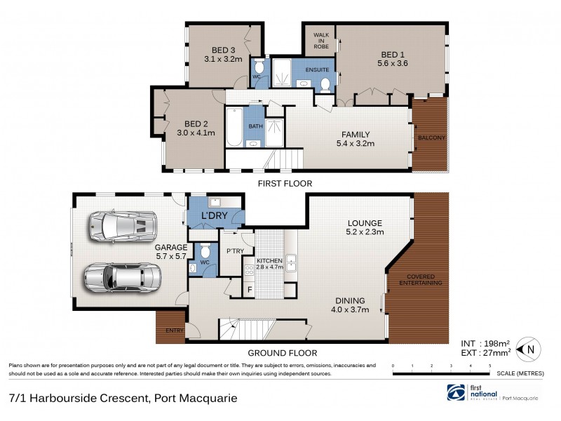 7/1 Harbourside Crescent, Port Macquarie NSW 2444 Floorplan