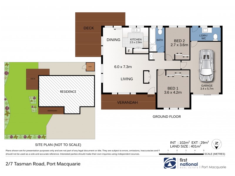 2/7 Tasman Road, Port Macquarie NSW 2444 Floorplan