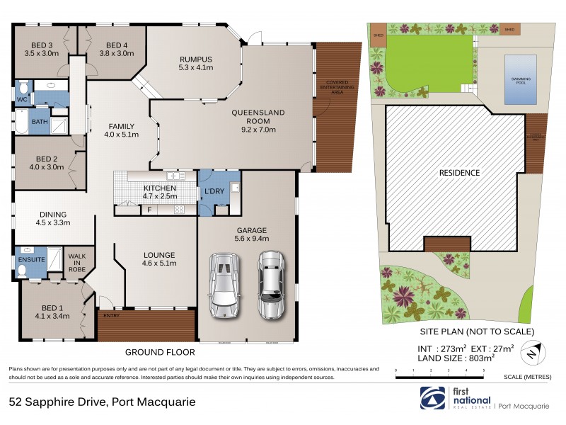 52 Sapphire Drive, Port Macquarie NSW 2444 Floorplan