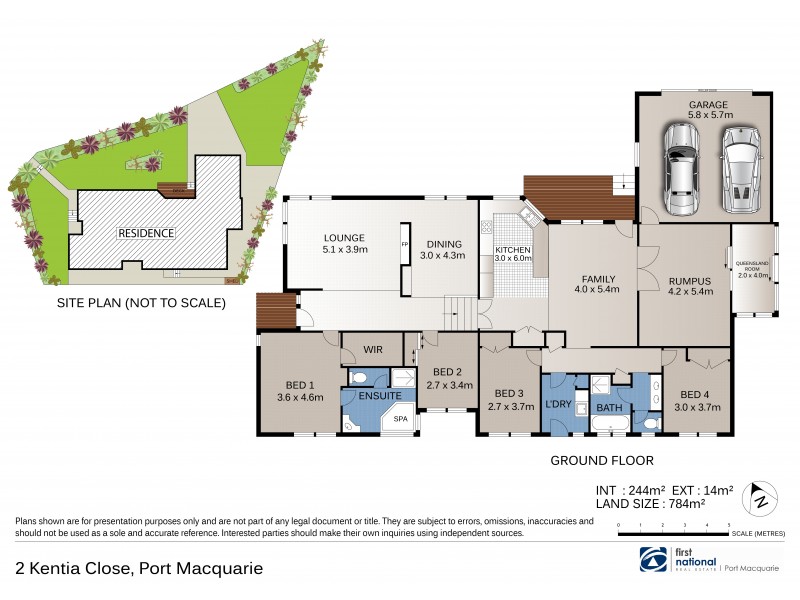 2 Kentia Close, Port Macquarie NSW 2444 Floorplan