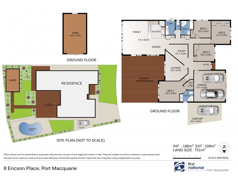 8 Ericson Place, Port Macquarie NSW 2444 Floorplan