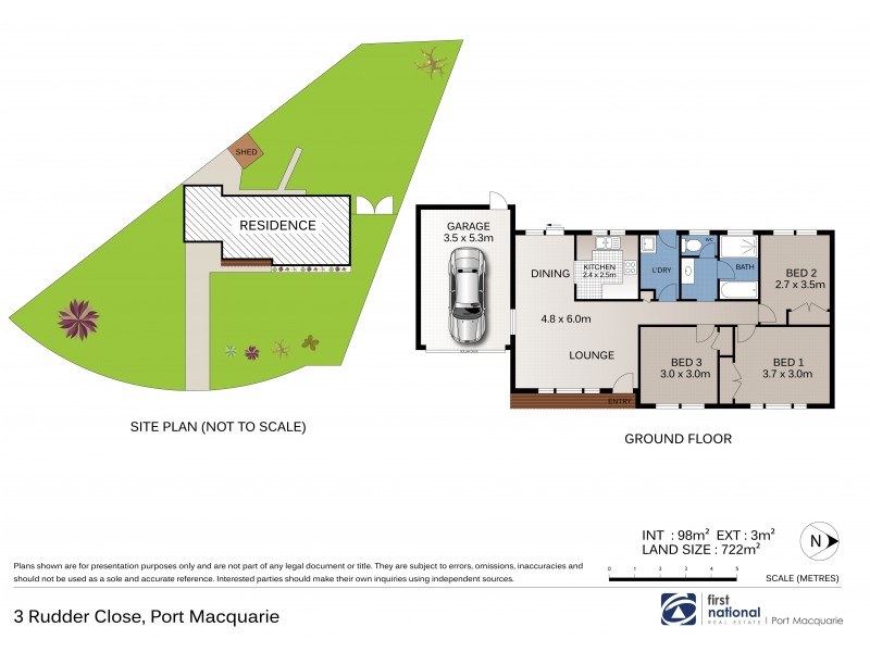 3 Rudder Close, Port Macquarie NSW 2444 Floorplan