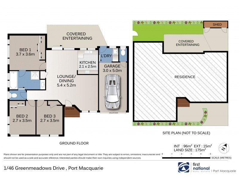 1/46 Greenmeadows Drive, Port Macquarie NSW 2444 Floorplan