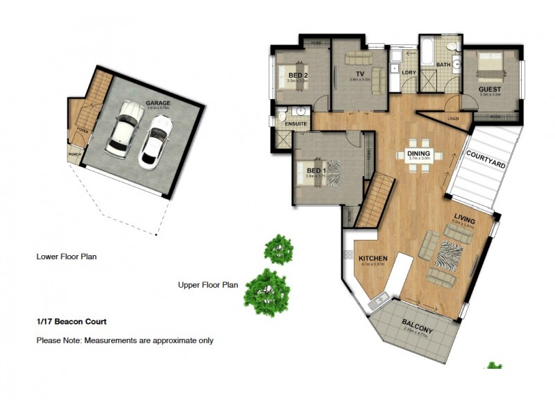 1/17 Beacon Court, Port Macquarie NSW 2444 Floorplan