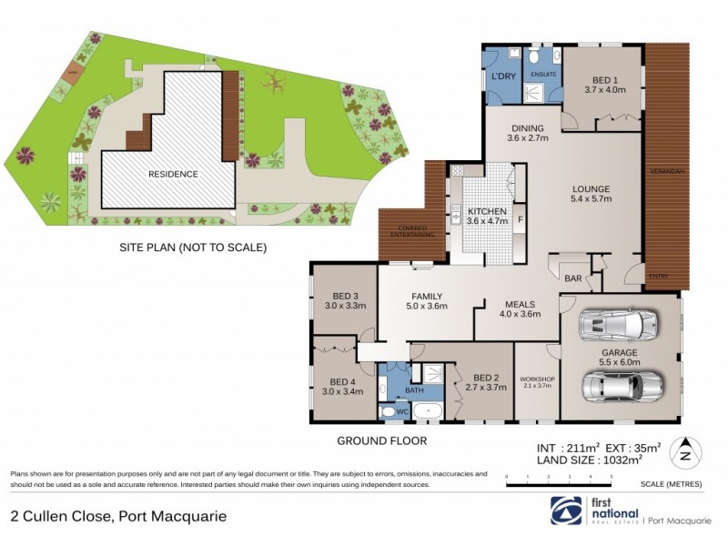 2 Cullen Close, Port Macquarie NSW 2444 Floorplan