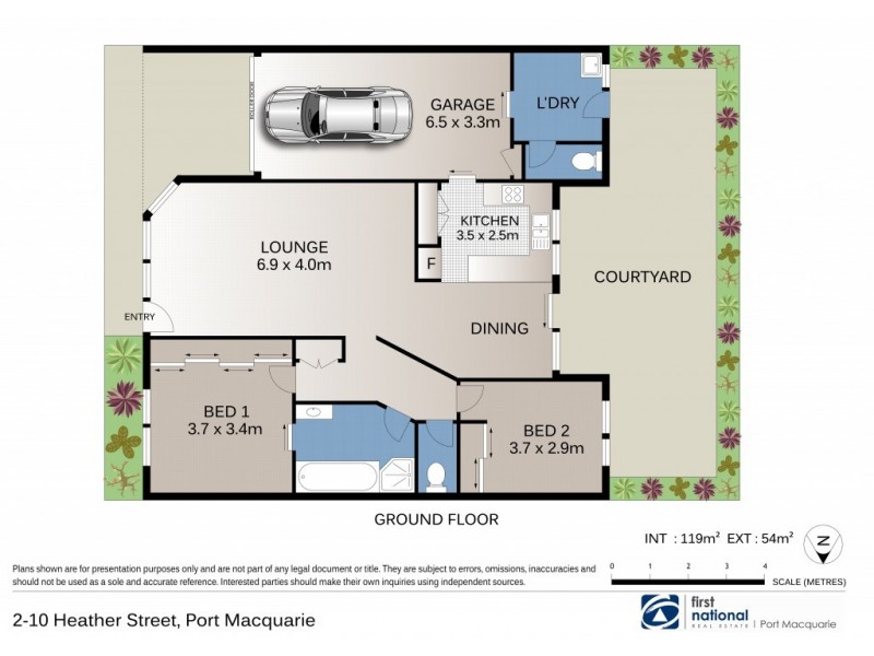 2/10 Heather Street, Port Macquarie NSW 2444 Floorplan