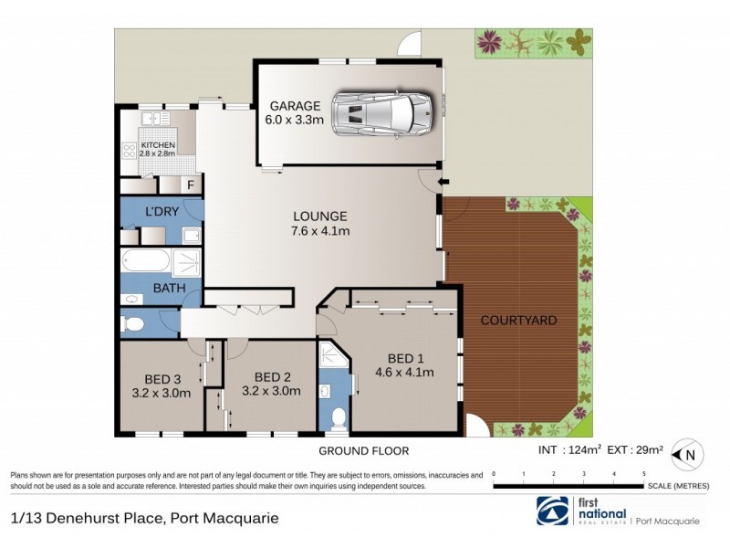 1/13 Denehurst Place, Port Macquarie NSW 2444 Floorplan