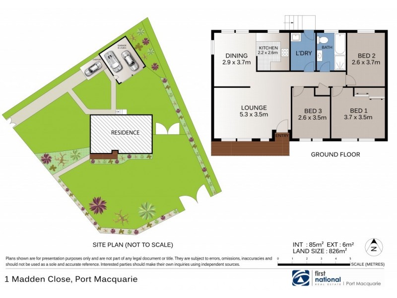 1 Madden Close, Port Macquarie NSW 2444 Floorplan