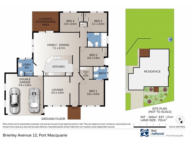 12 Brierley Avenue, Port Macquarie NSW 2444 Floorplan
