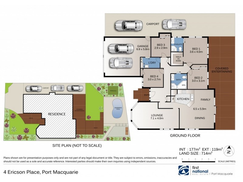4 Ericson Place, Port Macquarie NSW 2444 Floorplan