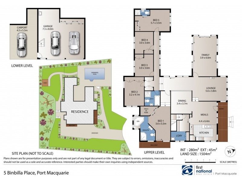 5 Binbilla Place, Port Macquarie NSW 2444 Floorplan