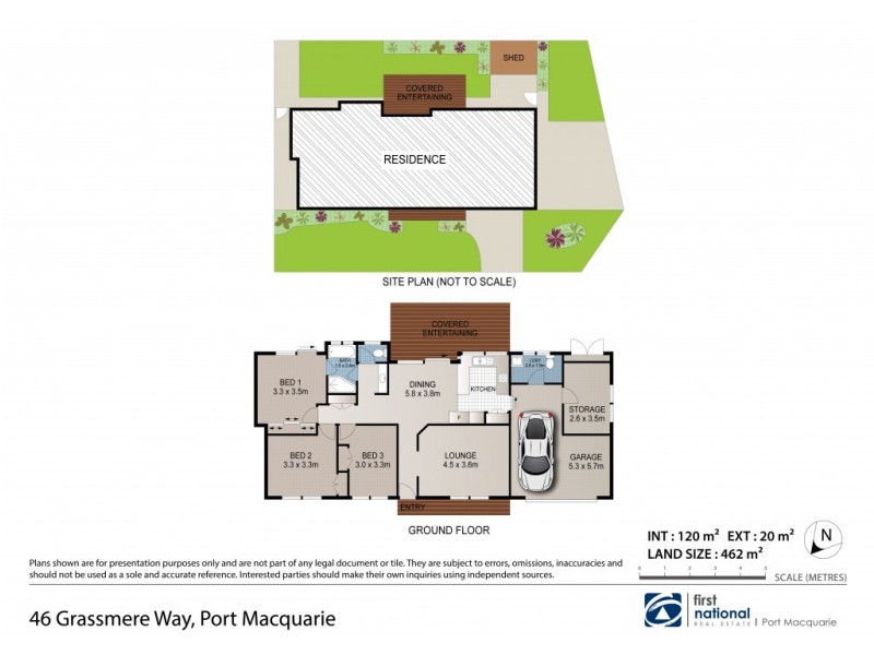 46 Grassmere Way, Port Macquarie NSW 2444 Floorplan
