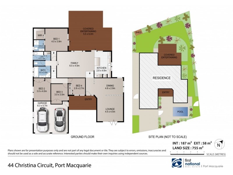 44 Christina Circuit, Port Macquarie NSW 2444 Floorplan