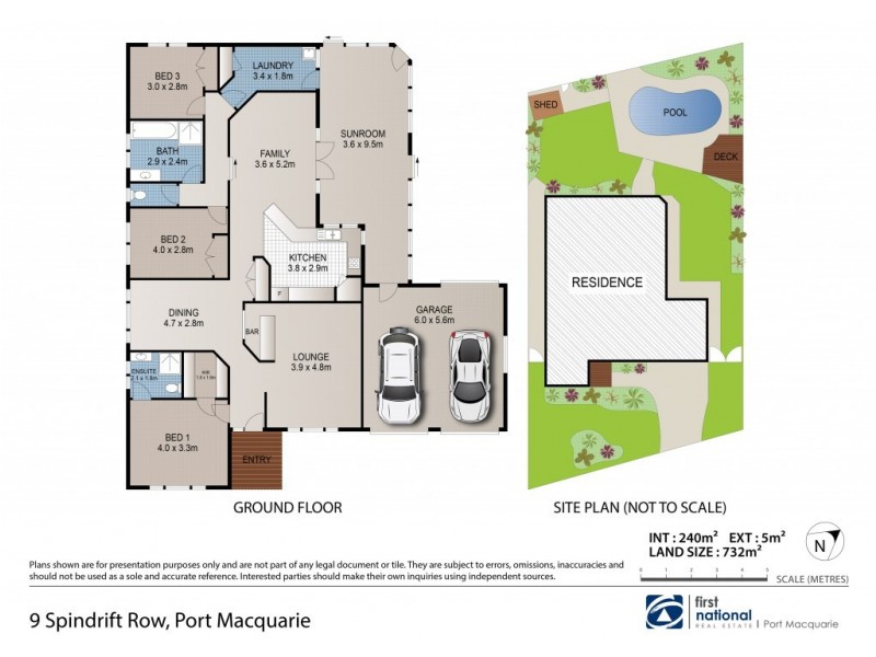 9 Spindrift Row, Port Macquarie NSW 2444 Floorplan