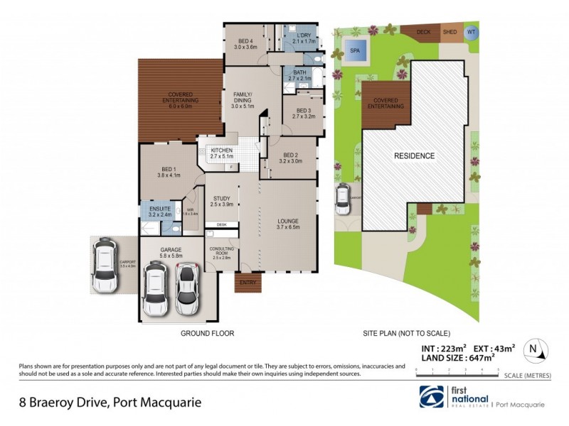 8 Braeroy Drive, Port Macquarie NSW 2444 Floorplan