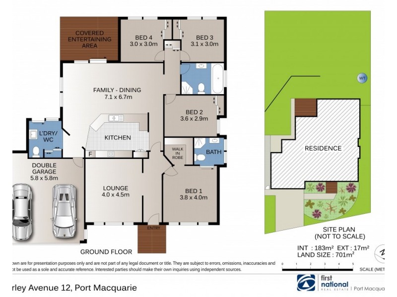 12 Brierley Avenue, Port Macquarie NSW 2444 Floorplan